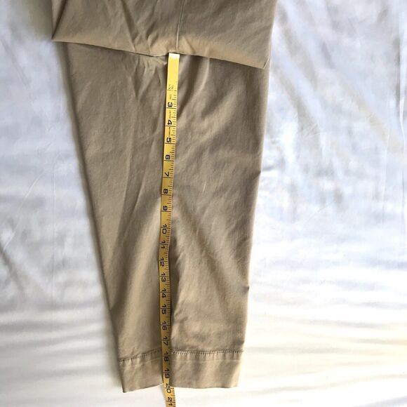J Crew Stretch Women’s Favorite Fit Khaki Tan Brown Crop Capri Pant Size 6 - Picture 10 of 11